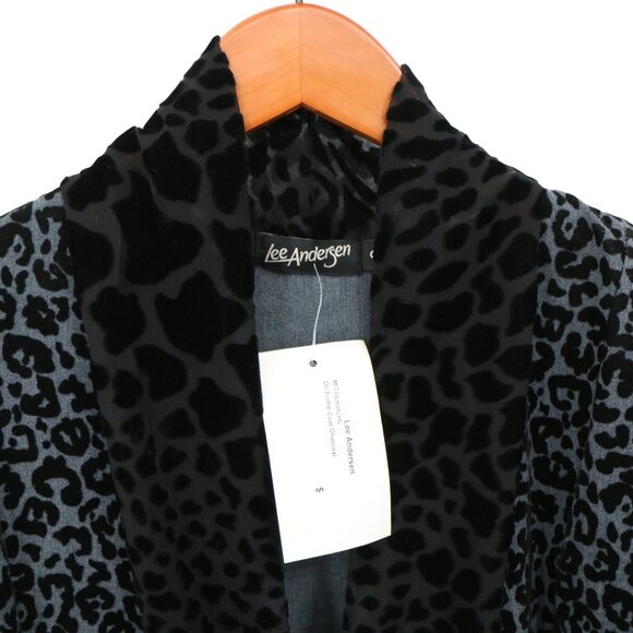 NWT Lee Andersen *Flaw De'Andre Coat Raised Velvet Mixed Media Duster Jacket XL - Picture 6 of 11